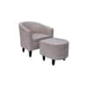 Valencia Solid Wood Accent Chair in Beige Colour
