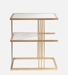 Metal Side Table in Gold Colour