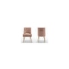 Asul Solid Wood Accent Chair in Pink Colour