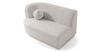 Izza Boucle 4 Seater Sofa in White Colour