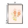 White Brown Mughal Floral Canvas Wall Prints Canvas Wall Prints Set of 1 Multicolor Matte