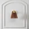 Possio Single Light Wall Fitting with Beige Shade