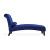 Knup Velvet Chaise Launger in Navy Blue Colour