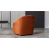 Chrishun Velvet Accent Chair in Orange Colour