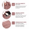Jedlo Velvet 2 Seater Ottoman Bench  with Storage in Peach Color