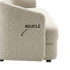 Elegantensemble Wood 3 Seater With Upholstery Non Storage Sofa In White Colour