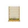 Wooden Slim Herb Planter with Divider Natural 90 cm