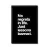 The Castle Decor No Regrets Just Lessons Learned Wall Art 8x12 Inch