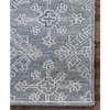 Aila Sky Blue Geometric Hand-Tufted Wool 7.5X5 Feet Carpet