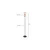 Phil Black Glass Shade Floor Lamp