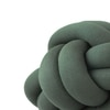 Nodo Cotton Knitted Knot Pillow  Honey Dew 11X11 Inches