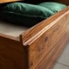 Nima Solid Wood King Size Drawer Storage Bed In Provinciall Teak Finish