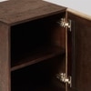 Piet Solid Wood Bedside Table in Brown Colour