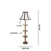 Devansh Shelf Wooden Floor Lamp