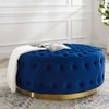 Rainn Ottoman in Navy Blue Colour