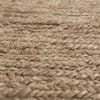 Jaipur Rugs Geometric Jute 5x8 Feet Cloud White And Peach Dhurrie Carpet For Living Room