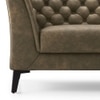 Weston 2 Seater Luxury Italian Leather Sofa In Antique Moss
