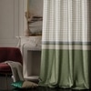 Stoa Paris Satin Curtain for Door, 70% Blackout Curtains, Sun Protection, Set of 2, Versailles - Majestic Meadow