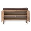 Trudo Modular Shoe Cabinet for 12 Pairs with Seating – Multi-Functional Shoe Storage Bench for Home