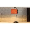 Orange Jute Curvy table lamp with Iron Base (SP19)