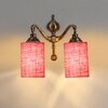 Devansh Metal Electric Wall Light in Pink Colour with Pink Shade Count of 2 Lights