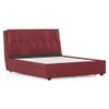 Bornholm Engineered Wood King Size Drawer Storage Upholstered Bed In Burgundy Leatherette