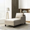 Bali Fabric Chaise Launger in Cream Colour