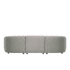 Zenliving Wood 3 Seater With Upholstery Non Storage Sofa In Grey Colour