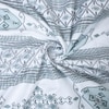 Blue And White Floral 400 Tc  Cotton Flat  Single Bed Size  Bedsheet With 2 Pillow Cover