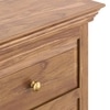 Tuscany Solid Wood Chest of 5 Drawers in Natural Teak Finish