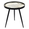 Oalveil Solid Wood Side Table in Black Finish