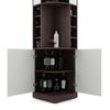 Bravo Bar Cabinet in Choco Walnut Finish