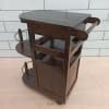 Logan Solid Wood Bar Cabinet in Walnut