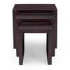 Hamilton Solid Wood Side Table in Mahogany Finish