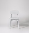 Rota Solid Wood Dining Chair in White Colour