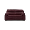 Thiene 2 Seater Leather Sofa in Wine Colour