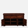 Sheesham Wood Sideboard In Scratch Resistant Honey Oak Finish