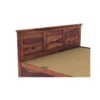 Stainfleld Sheesham Wood King Size Bed Box Storage Storage Provincial Teak Finish (72 x 78 inches)
