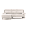 Emila Left Aligned Three Seater Sectional Recliner in Cream Colour