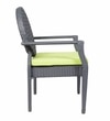 Nowra Wicker Table And Chair Set In Grey Finish