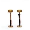 Desert Art Metal Handpainted Duck Tealight Holder Set of 2