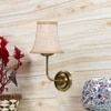 Devansh Gold Wall Mounted Lamp With Beige Jute Shade
