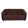 Berry 3 Seater Leatherette Sole in Cocoa Brown Colour