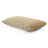 Archer Khaki Cream Cotton Knitted Pillow Cover 12X20 Inches
