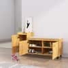 Hexa Red Engineered Wood Shoe Rack in Giant Wood Colour