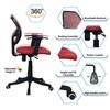 Jaazza Low Back Ergonomic Chair in Red Colour