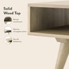Ivara Rectangular Solid Wood Coffee Table In Natural Finish