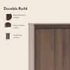 Webster 24 Pair Shoe Rack in Classic Walnut Finish