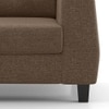 Edward 2 Seater Fabric Sofa in Mocha Brown Colour