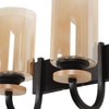 Eliante Modern Wall Lights Mild Steel, Wood, Glass & Glass Material Brown, Gold & Golden Finish